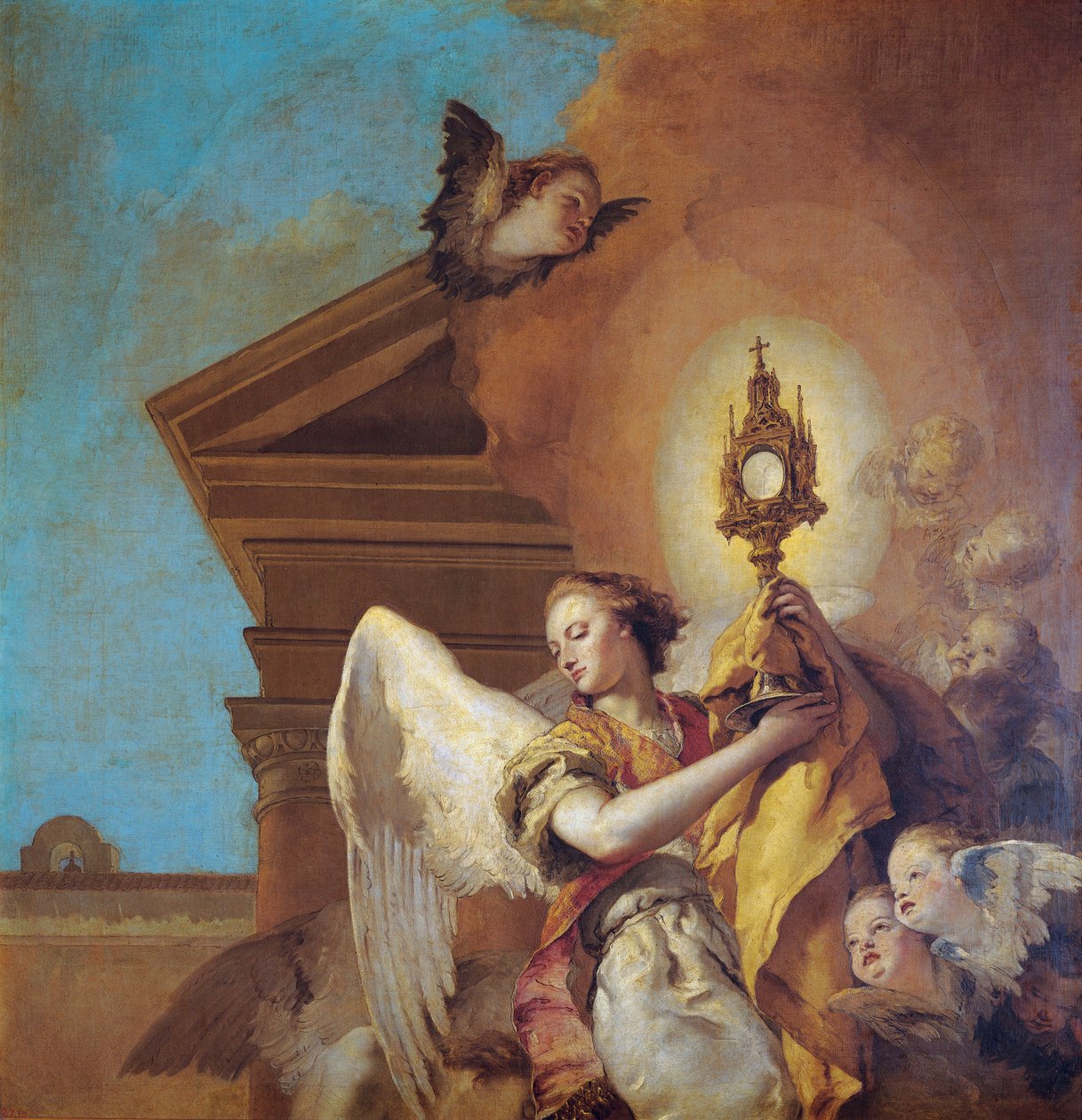 Vision of Saint Pascual Bailón (detail) by Giovanni Battista Tiepolo