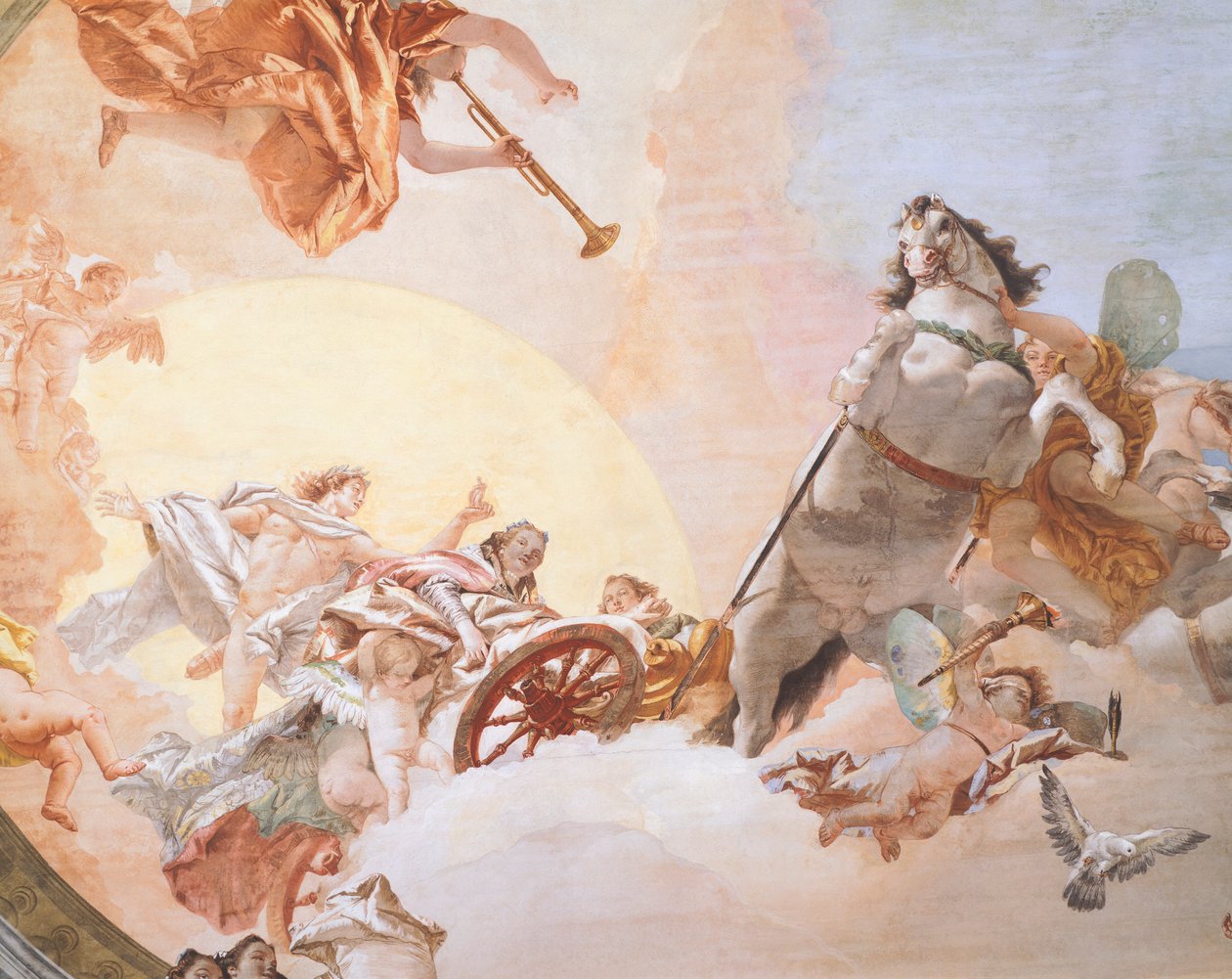Wedding Allegory (Detail) by Giovanni Battista Tiepolo