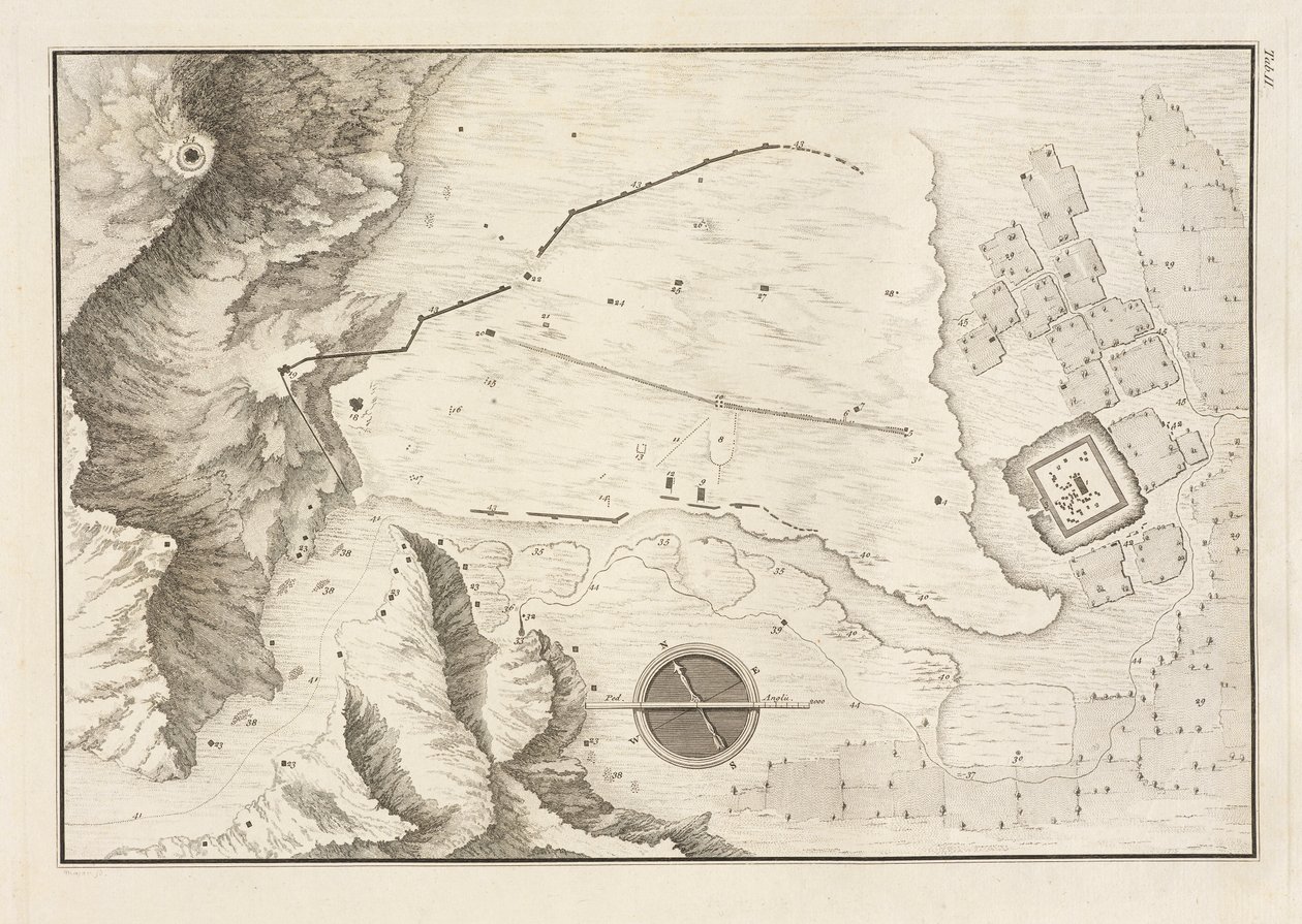A Geometrical Plan of the Ruined City of Palmyra, 1753 by Giovanni Battista 1712 86 after Borra