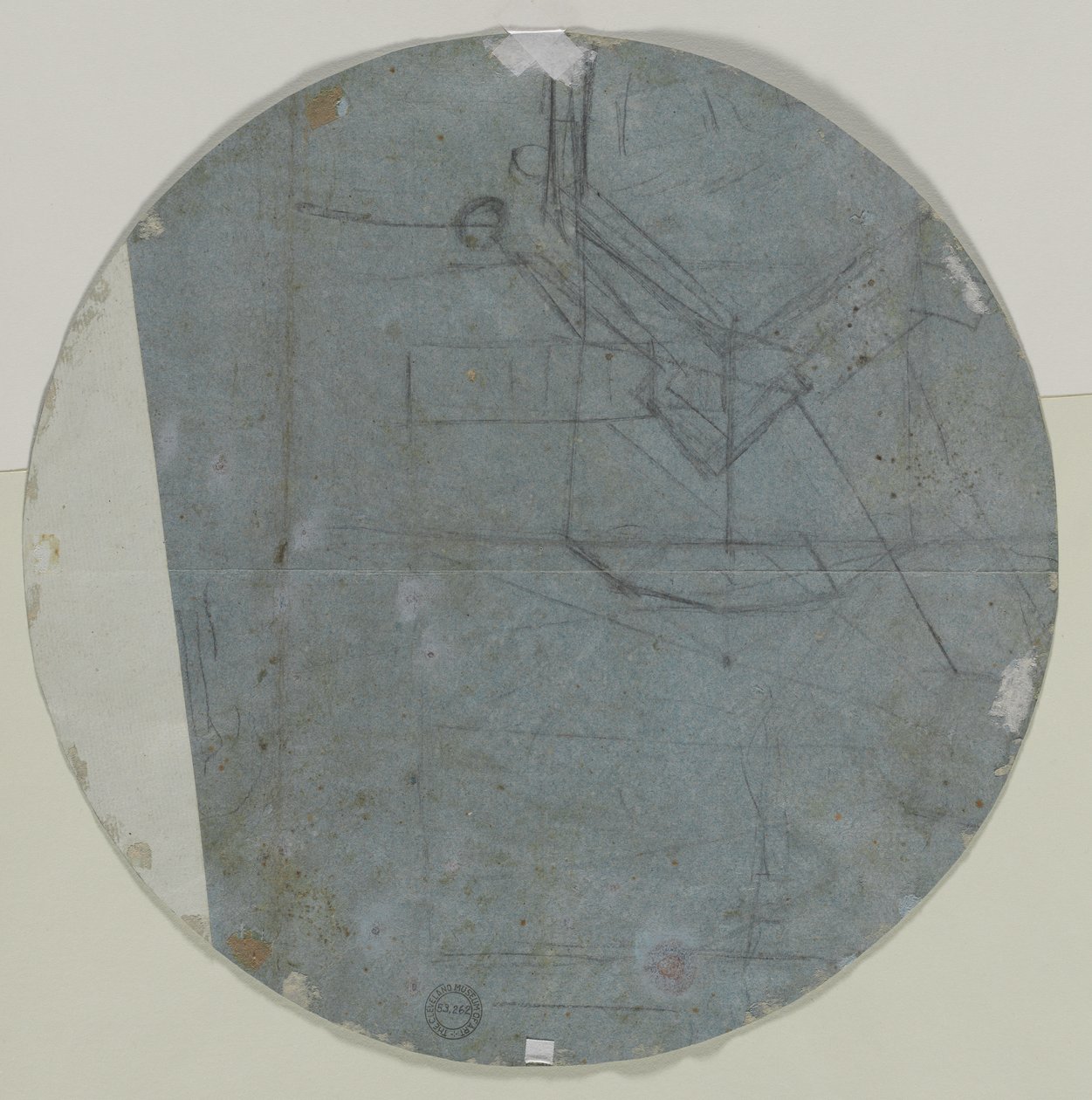 Architectural Sketch verso, Second Half 17th Century by Giovanni Battista Benaschi