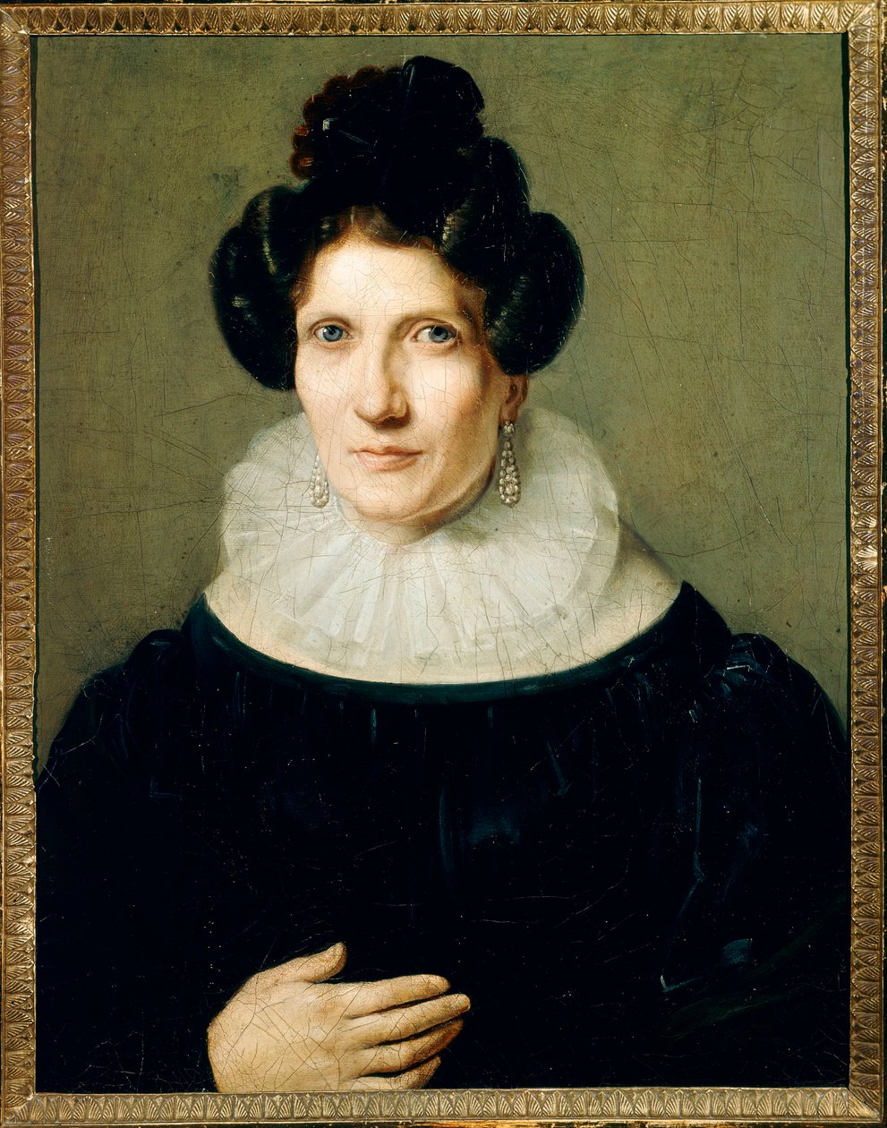 Portrait of Marie Louise of Habsbourg Lorraine, Empress of the French at 50 years old by Giovanni Battista Borghesi