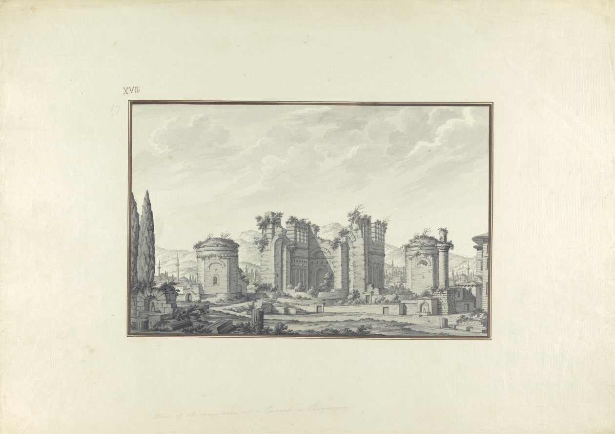 Kizil Avlu, the Central Hall, at Pergamon by Giovanni Battista Borra
