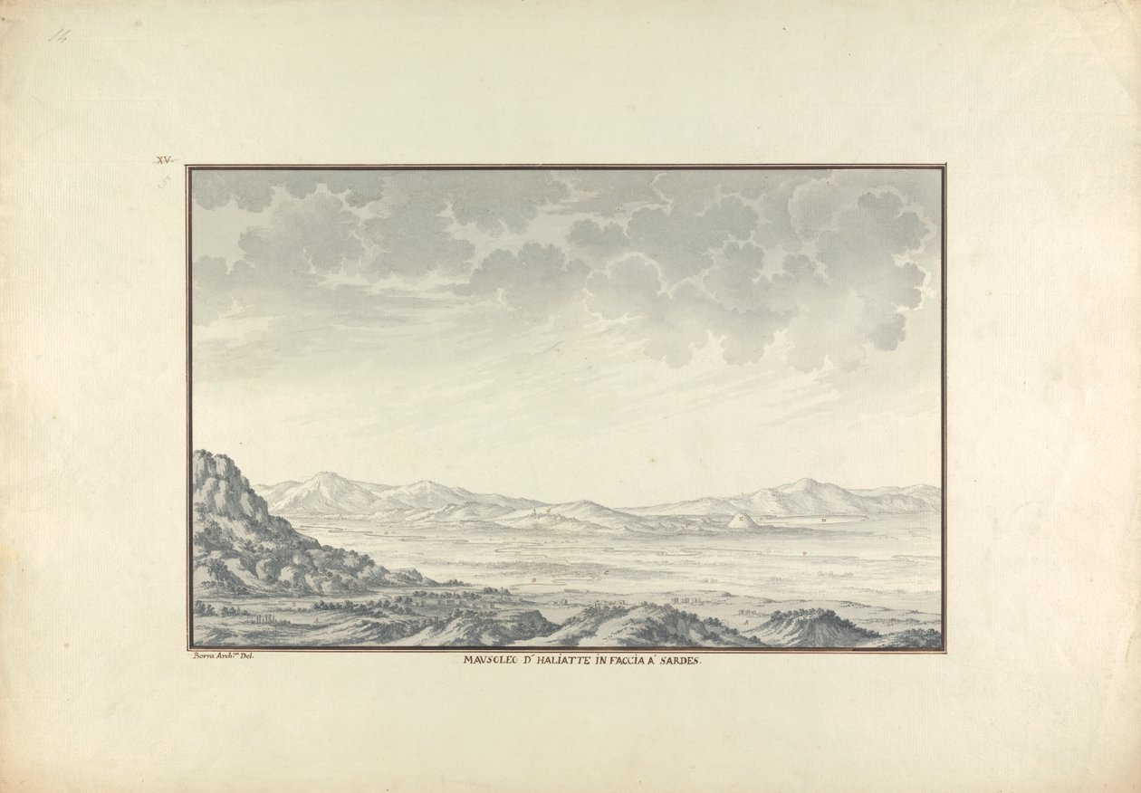 Mausoleum of Haliatte Facing Sardes by Giovanni Battista Borra