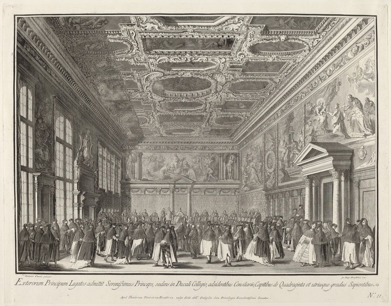 Reception by the Doge of Foreign Ambassadors in the Sala del Collegio by Giovanni Battista Brostoloni