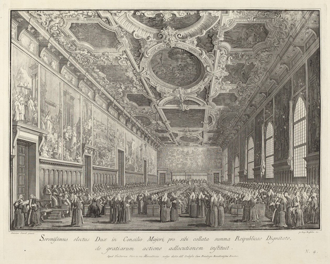 The Doge Returns Thanks in the Sala del Consiglio Maggior by Giovanni Battista Brostoloni