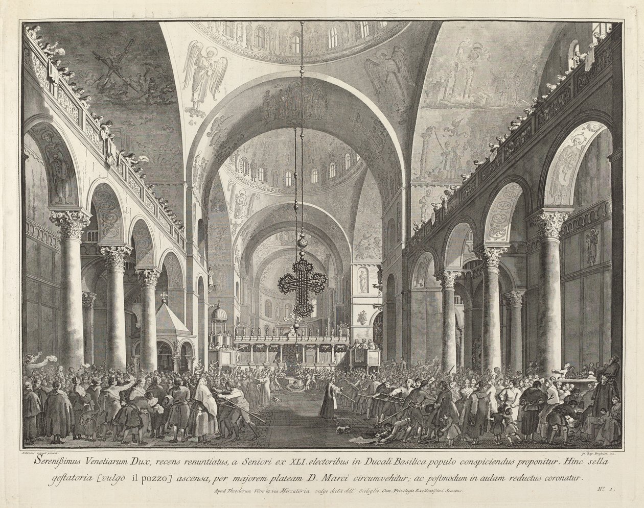 The Newly Elected Doge Presented to the People in San Marco by Giovanni Battista Brostoloni