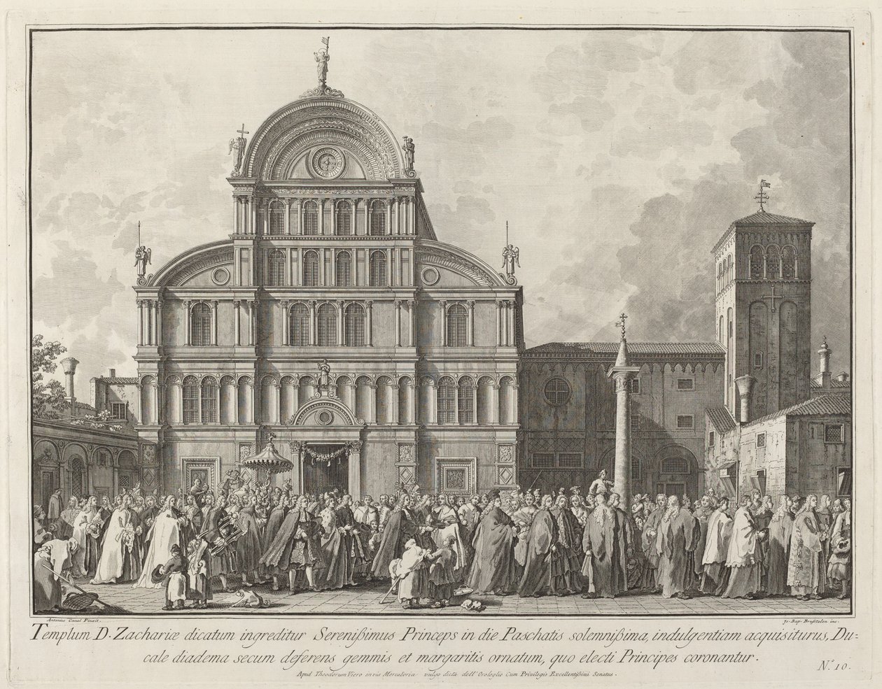 Visit of the Doge to San Zaccaria on Easter Day, 1763-1766 by Giovanni Battista Brostoloni