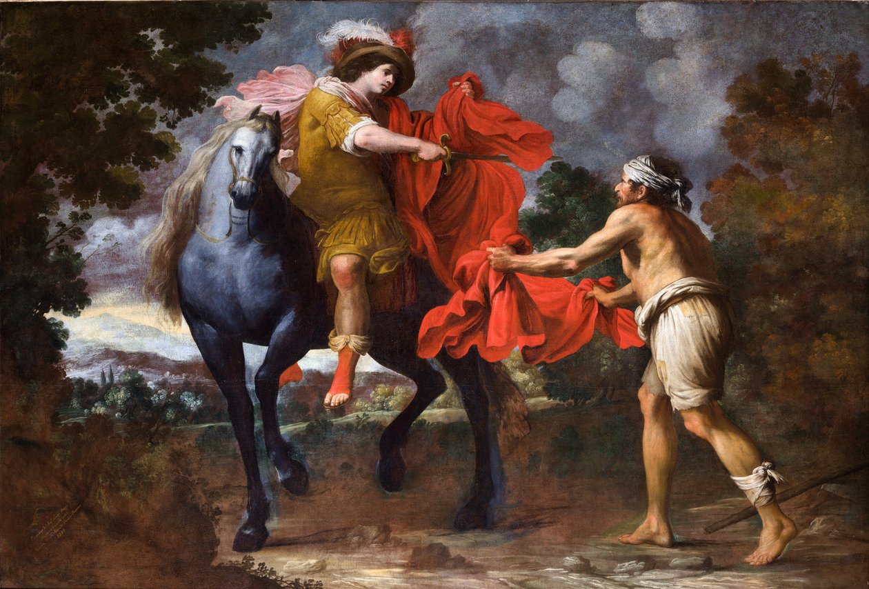 Saint Martin and the Beggar by Giovanni Battista Carlone
