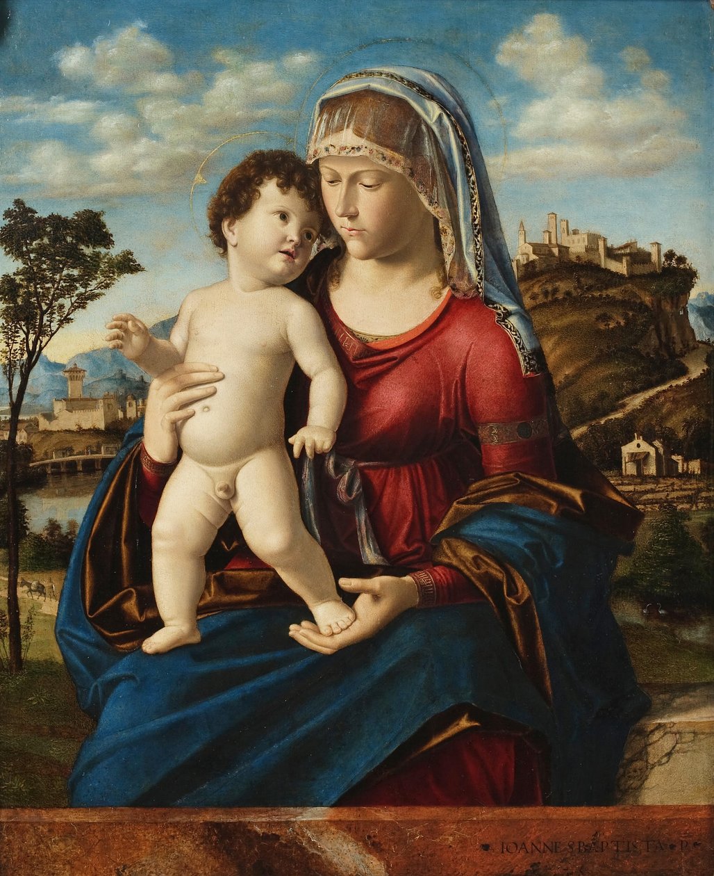 Madonna and Child in a Landscape by Giovanni Battista Cima da Conegliano