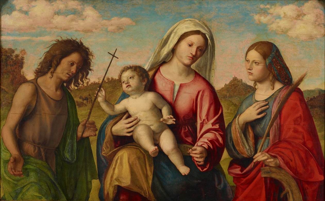 Virgin and Child with St. Catherine and St. John the Baptist, ca. 1515 by Giovanni Battista Cima da Conegliano