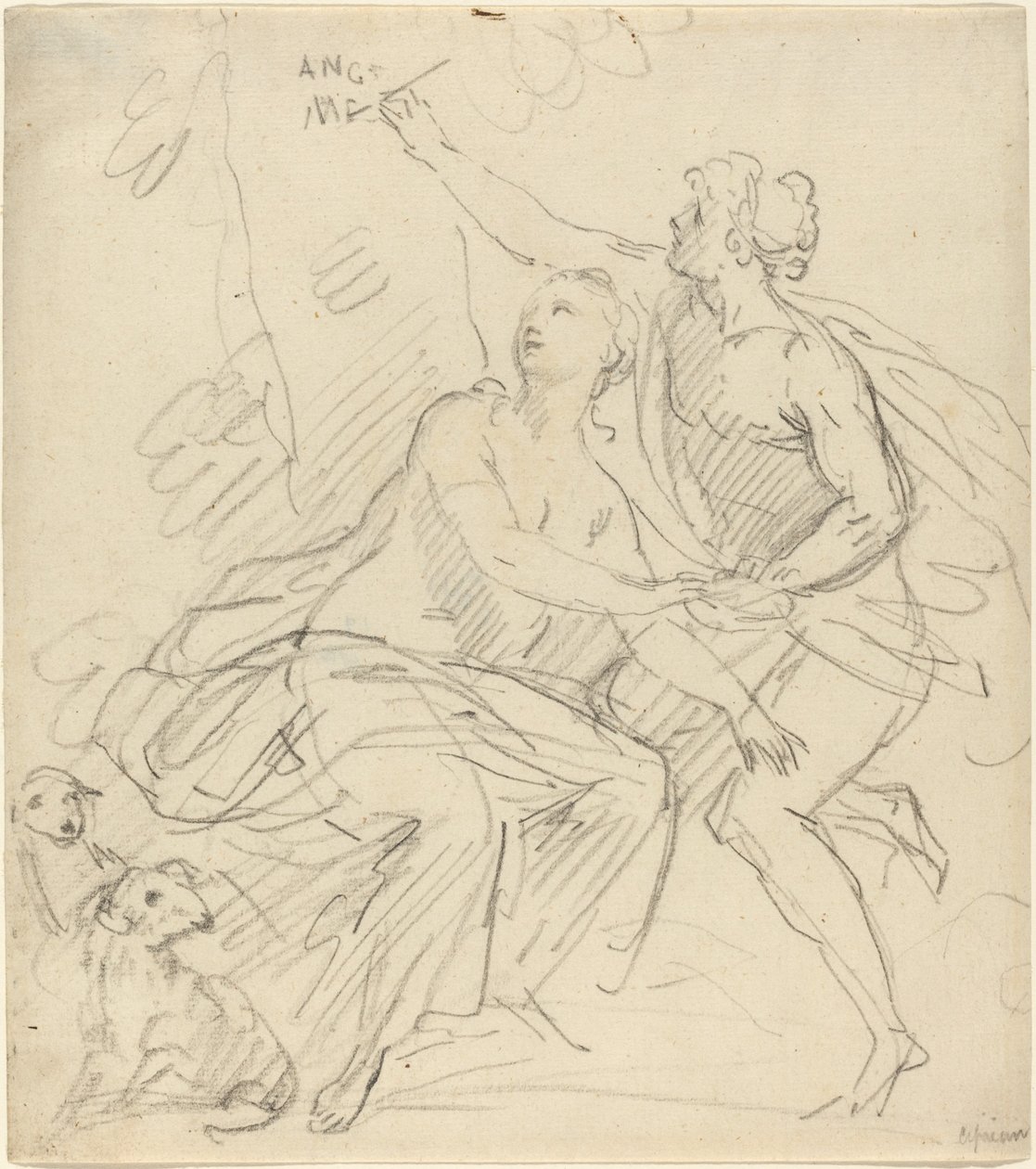 Angelica and Medoro by Giovanni Battista Cipriani