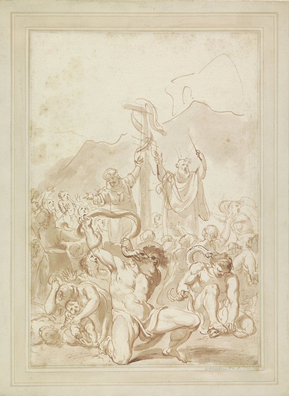 The Adoration of the Bronze Serpent by Giovanni Battista Cipriani
