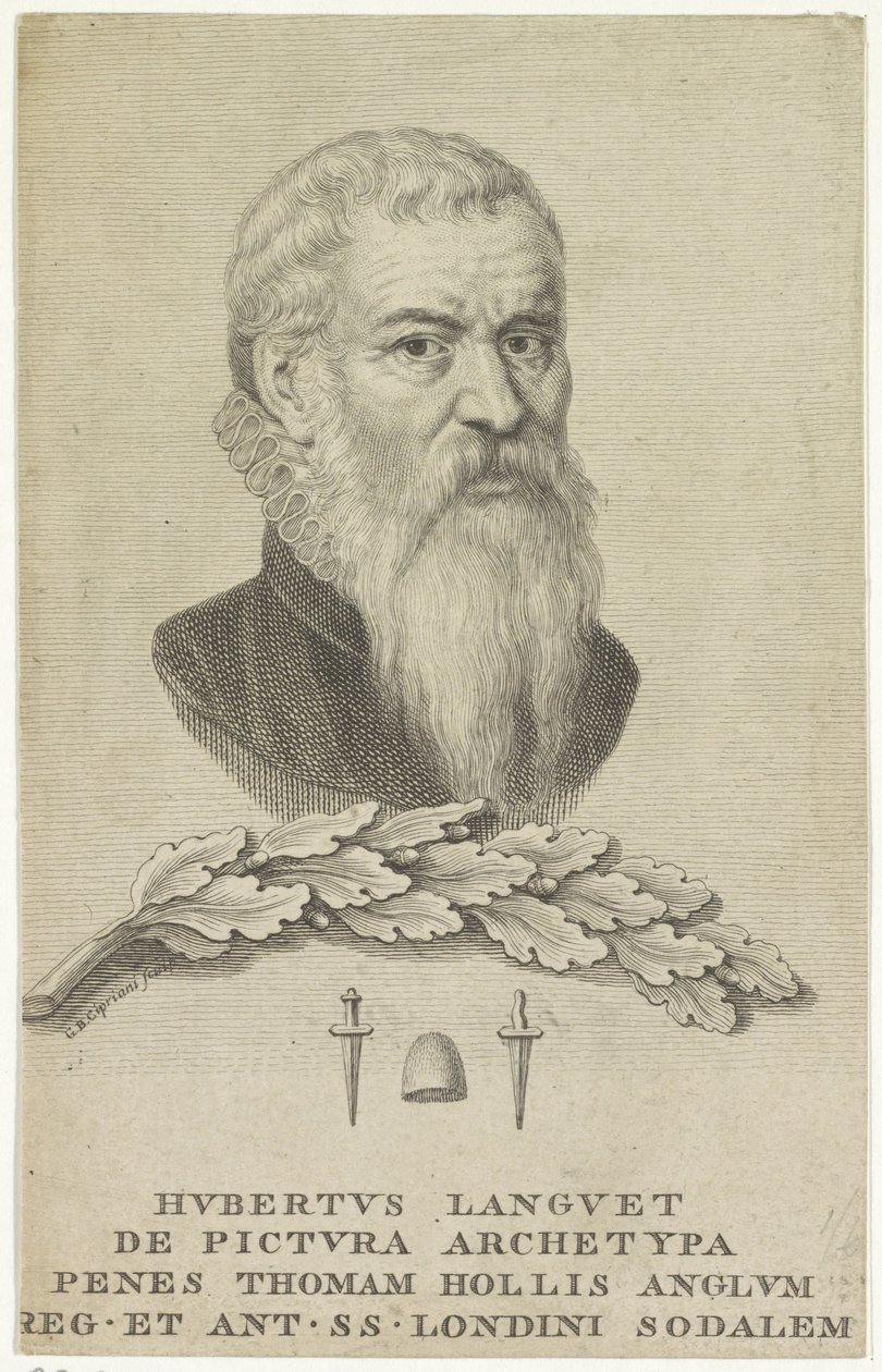 Portrait of the Diplomat Hubert Languet by Giovanni Battista Cipriani