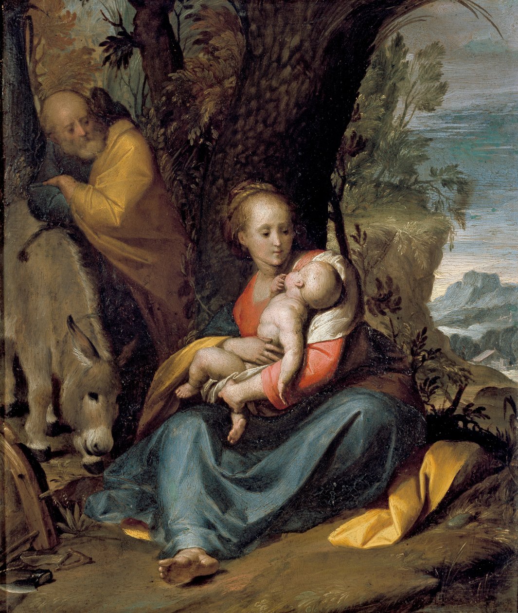 The Rest on the Flight into Egypt by Giovanni Battista Crespi