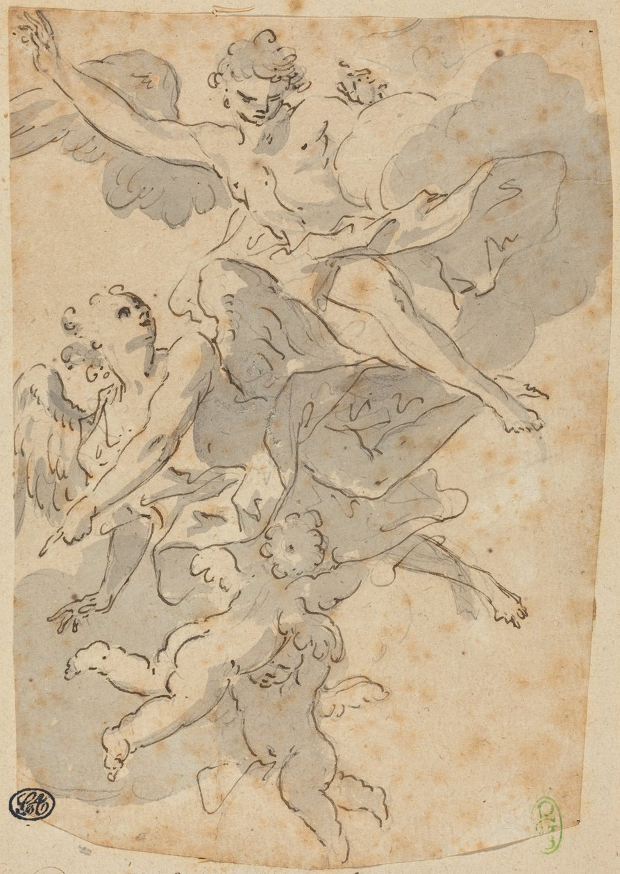 Angels and Putti by Giovanni Battista Crosato