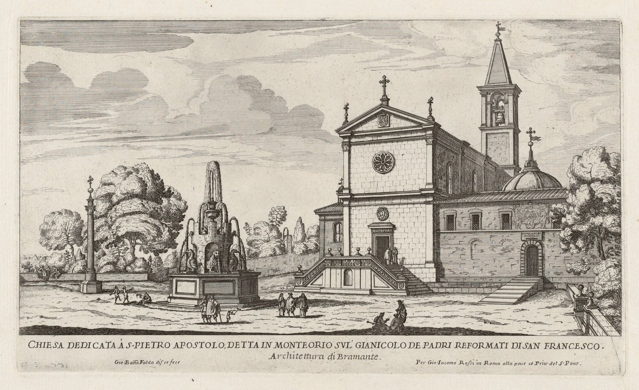 Church of San Pietro in Montorio by Giovanni Battista Falda