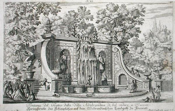 Theatre Fountain at the Villa Aldobrandina, Frascati, from 