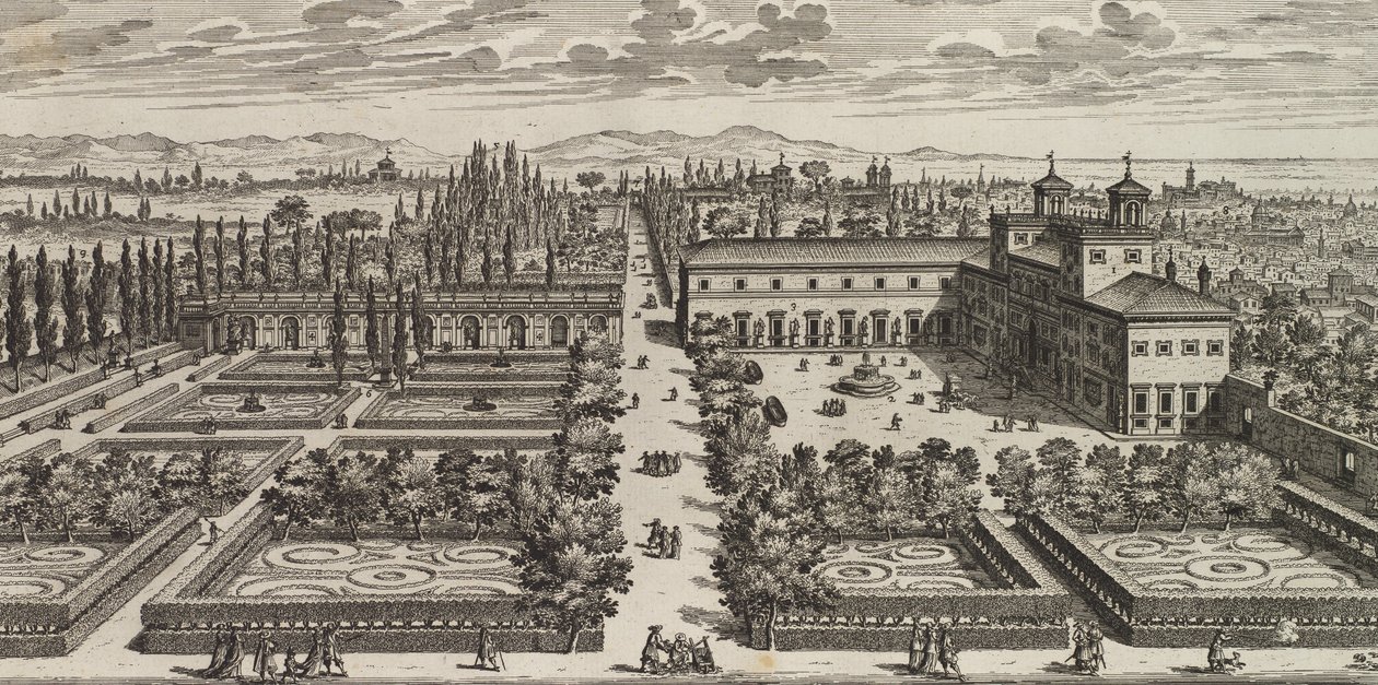 View of the Villa Medici, after 1677 by Giovanni Battista Falda