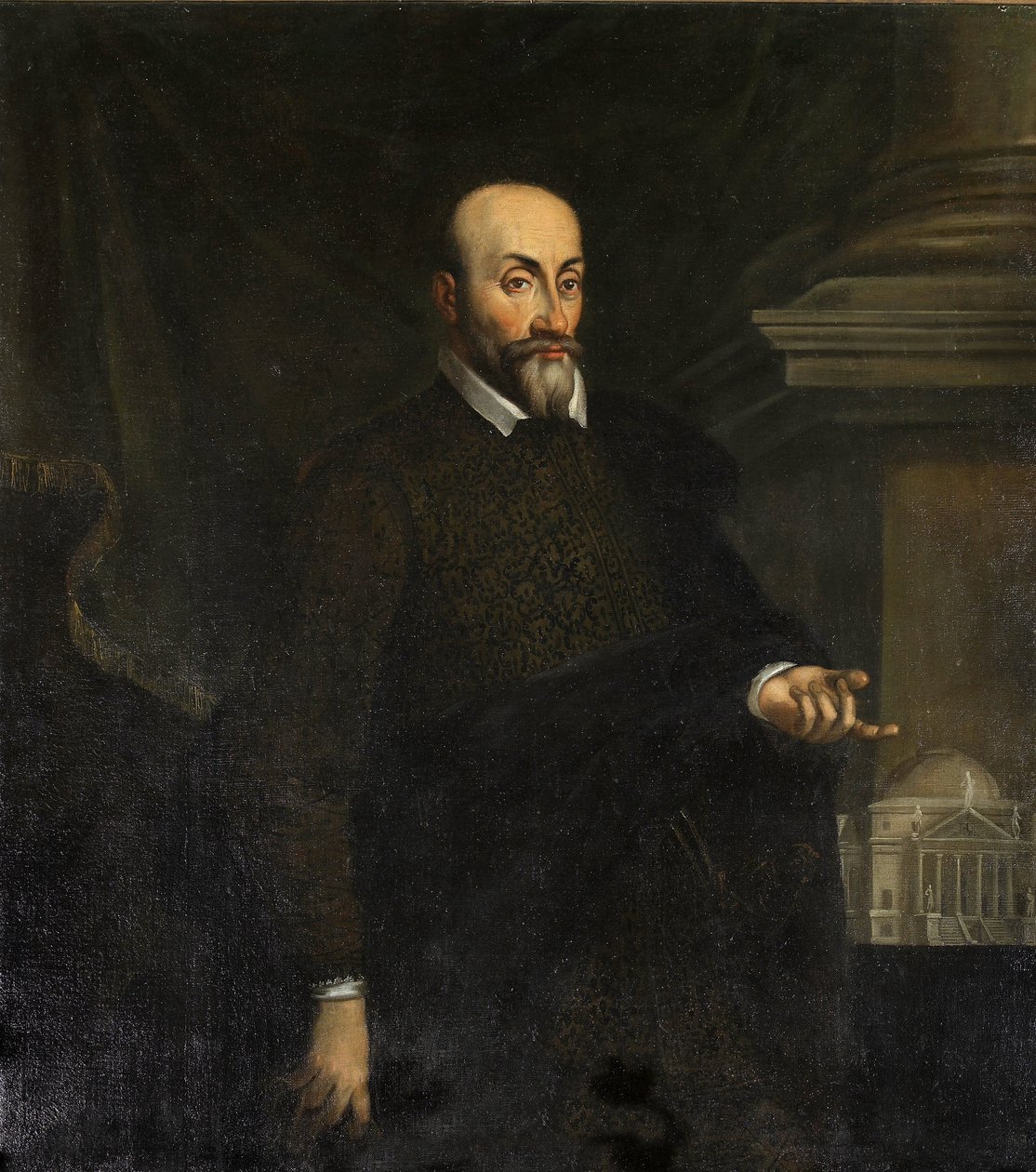Portrait of Count Mario Capra, by Giovanni Battista Maganza (ca 1513-1586) by Giovanni Battista Maganza