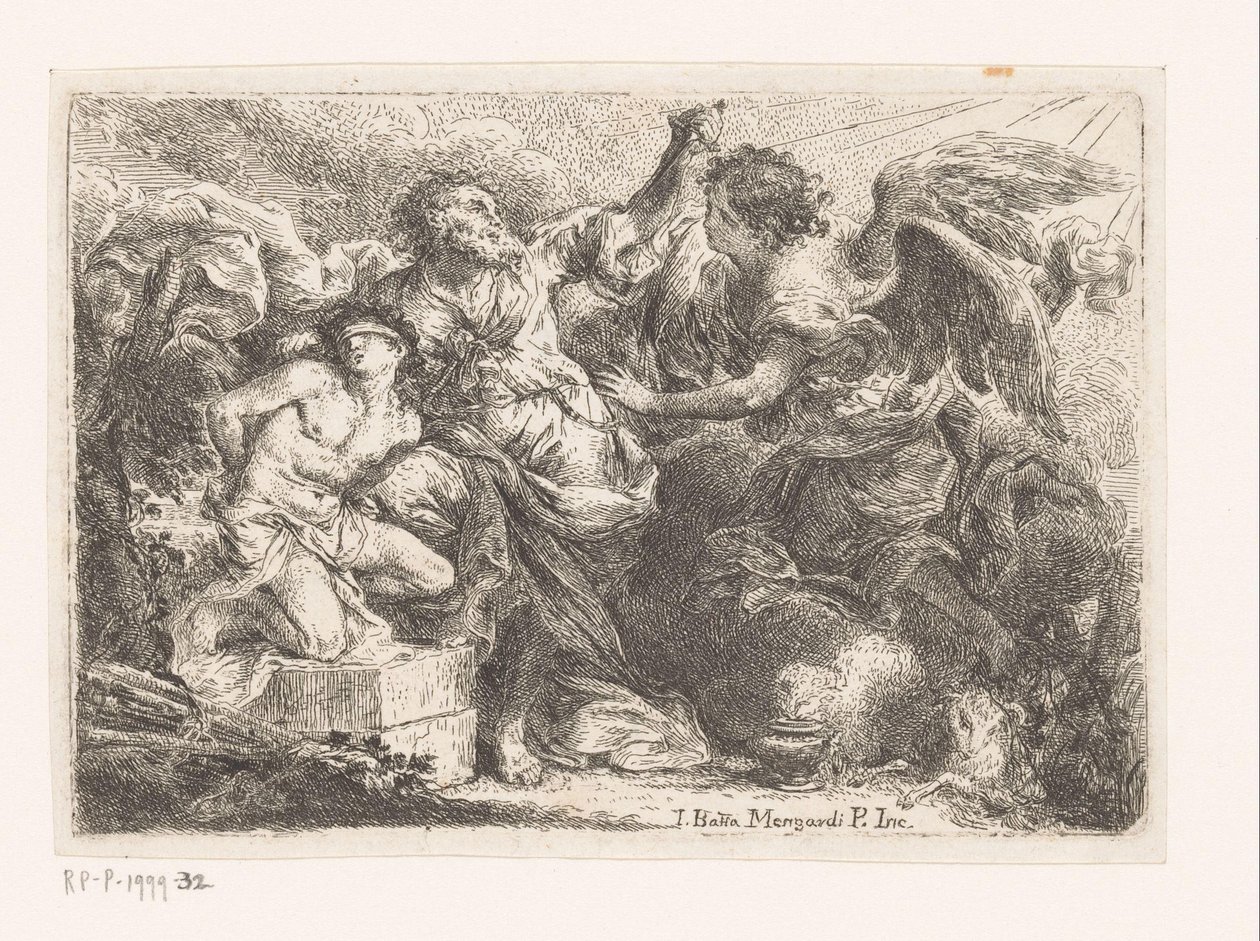 Sacrifice of Isaac by Giovanni Battista Mengardi