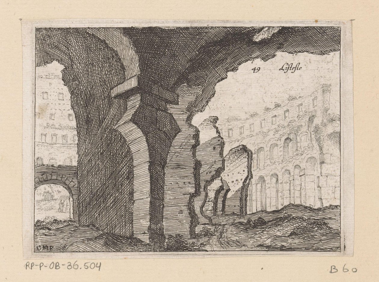 Ruins of the Colosseum in Rome by Giovanni Battista Mercati