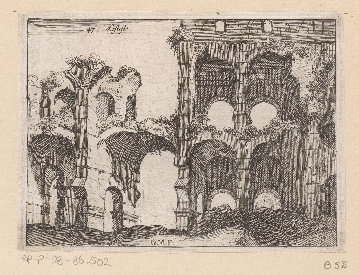 Ruins of the Colosseum in Rome (Views of Rome) by Giovanni Battista Mercati