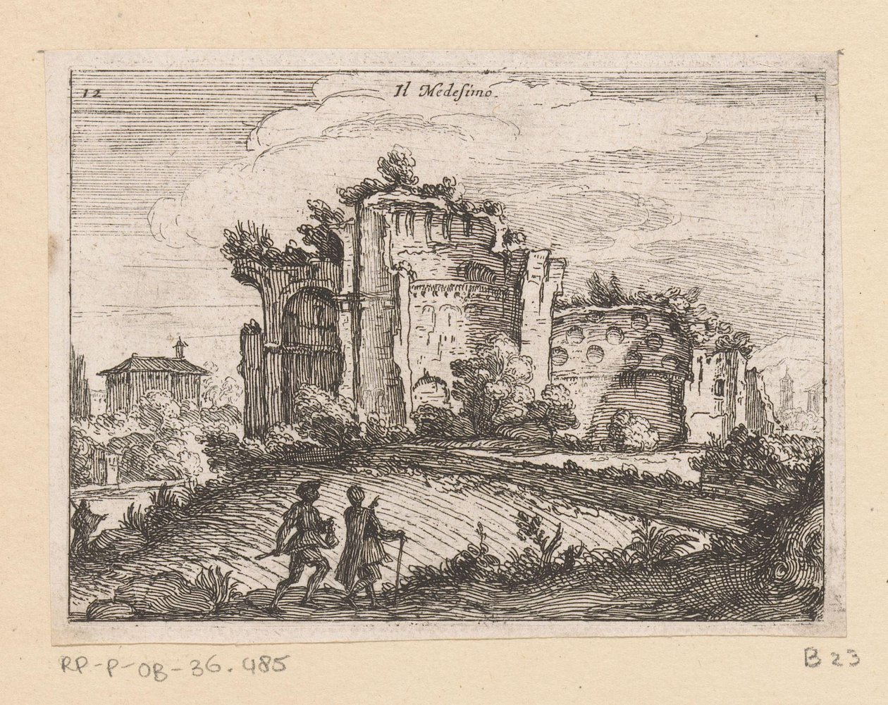 Ruins in a Landscape by Giovanni Battista Mercati