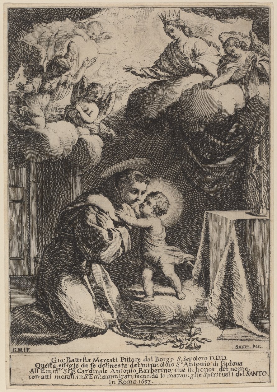 Saint Anthony of Padua by Giovanni Battista Mercati