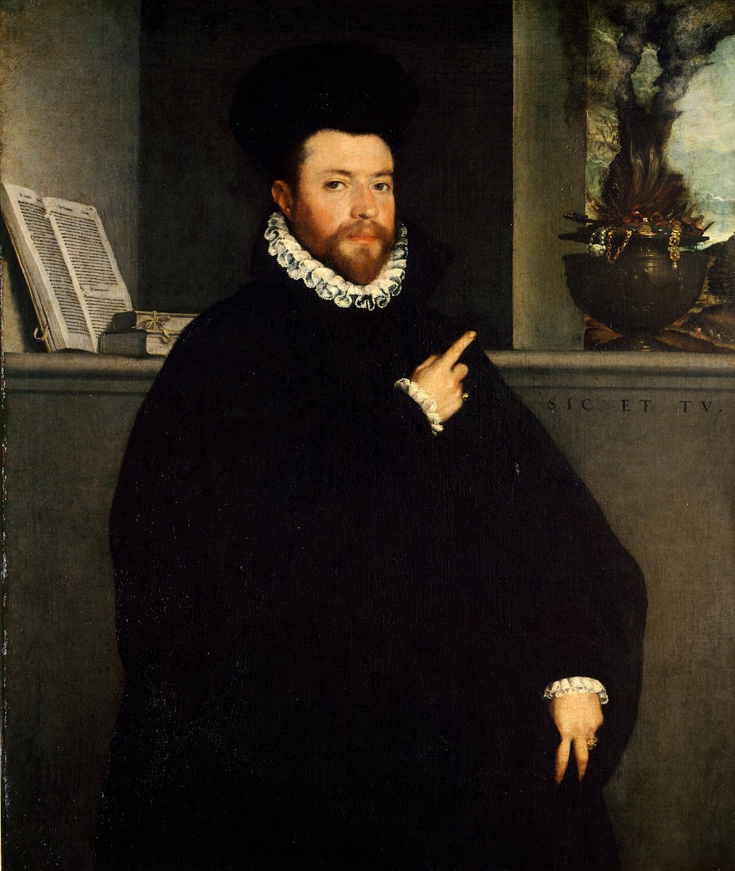 Portrait of healthy man by Giovanni Battista Moroni