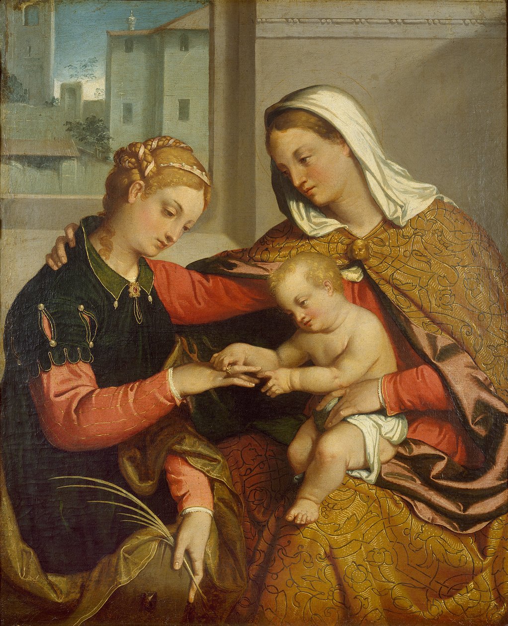 The Mystic Marriage of St Catherine by Giovanni Battista Moroni
