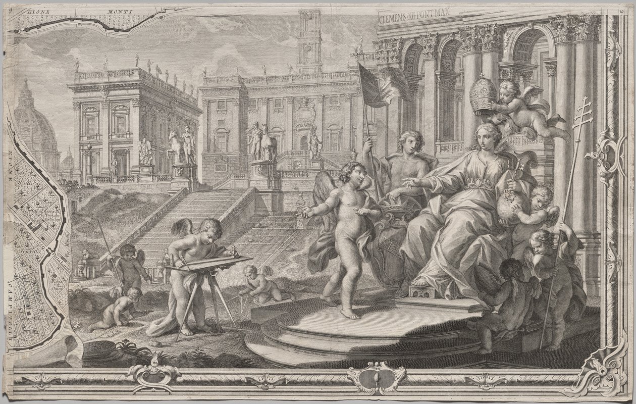 Nuova pianta di Roma by Giambattista Nolli, 1748, known as La Pianta Grande di Roma by Giovanni Battista Nolli