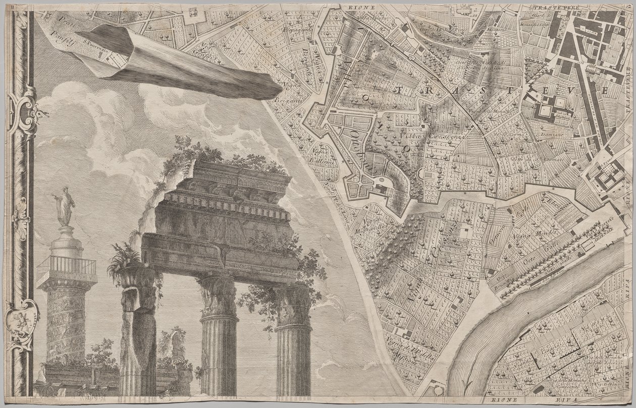 Nuova pianta di Roma by Giambattista Nolli, 1748, known as La Pianta Grande di Roma by Giovanni Battista Nolli