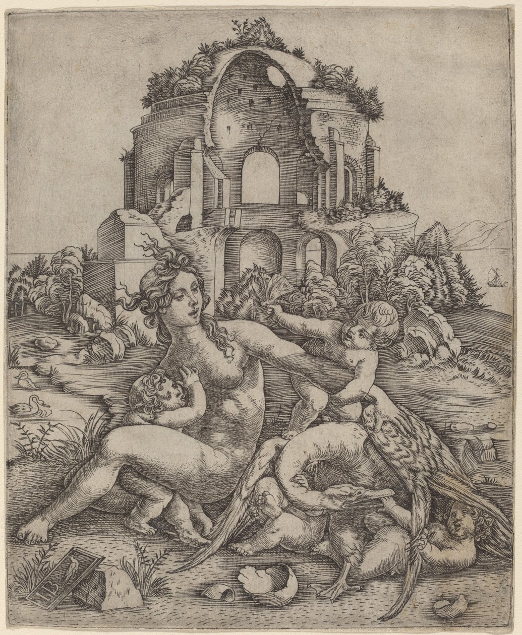 Leda and the Swan by Giovanni Battista Palumba