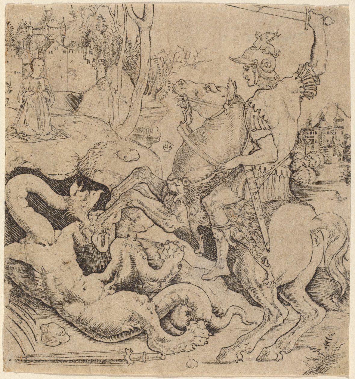 Saint George and the Dragon by Giovanni Battista Palumba