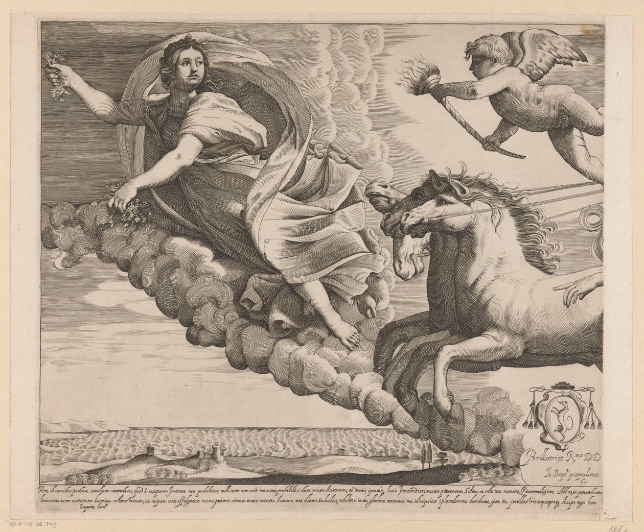 Apollo and Aurora (left part) by Giovanni Battista Pasqualini
