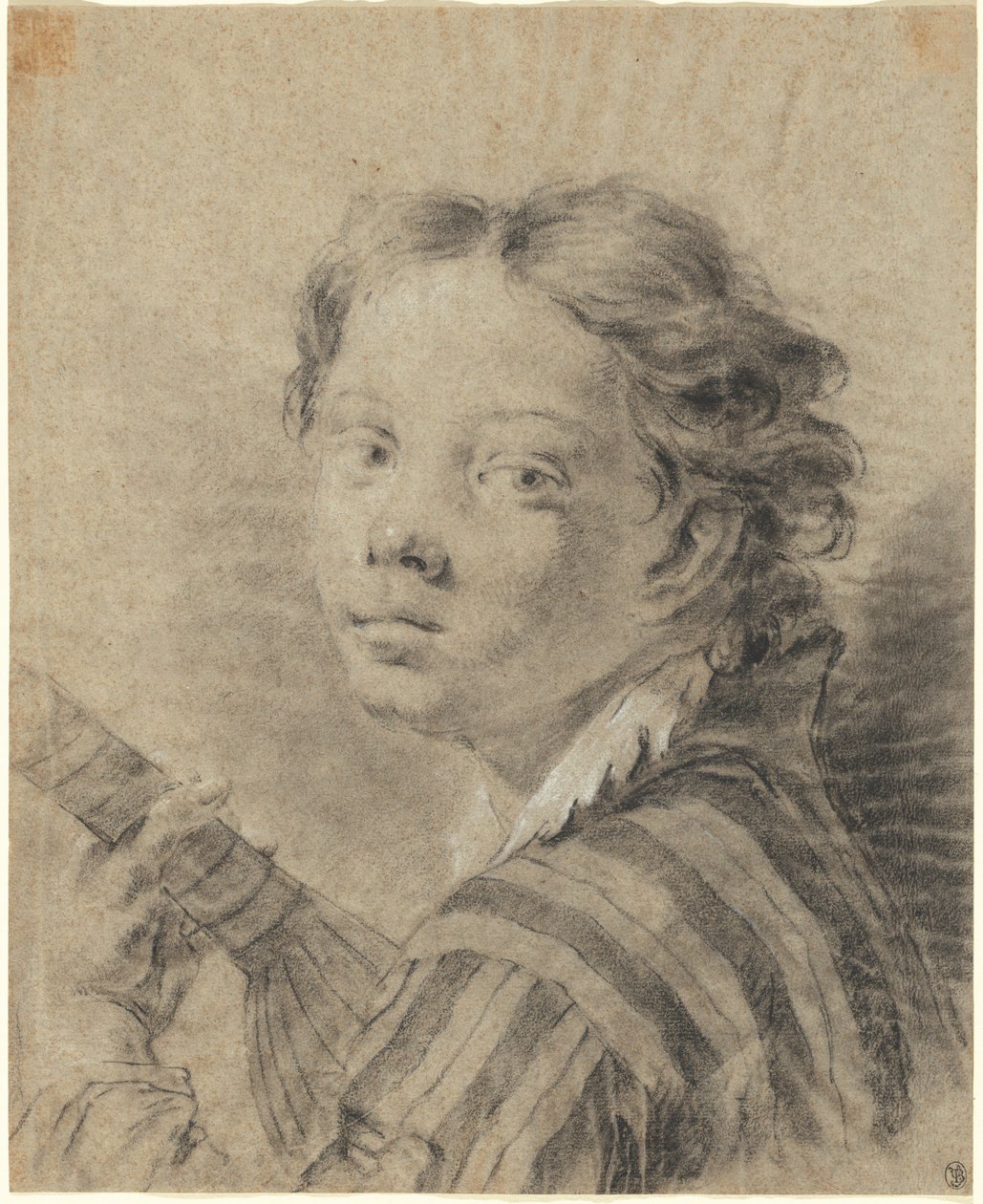 A Boy with a Lute by Giovanni Battista Piazzetta