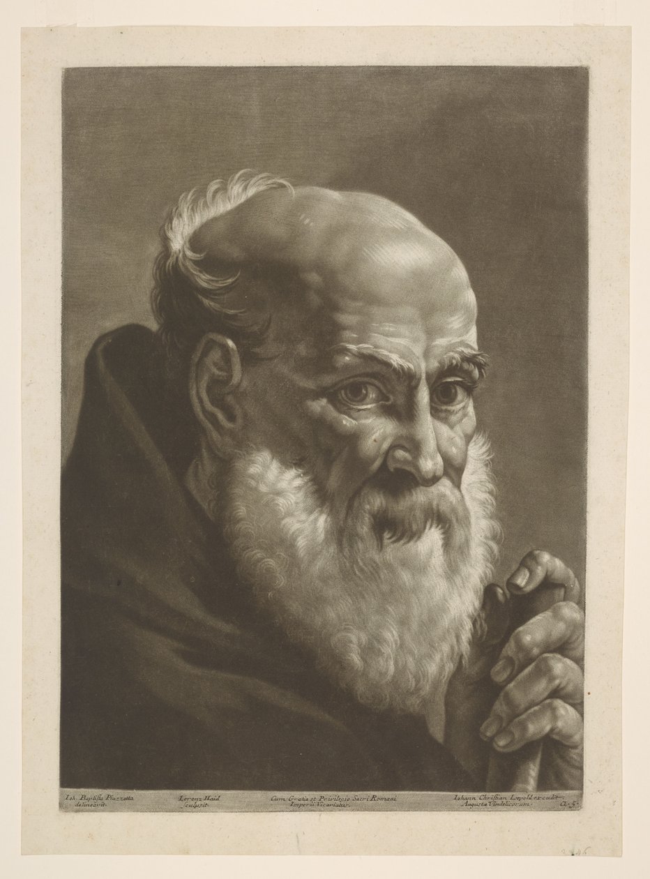 Bearded Monk by Giovanni Battista Piazzetta