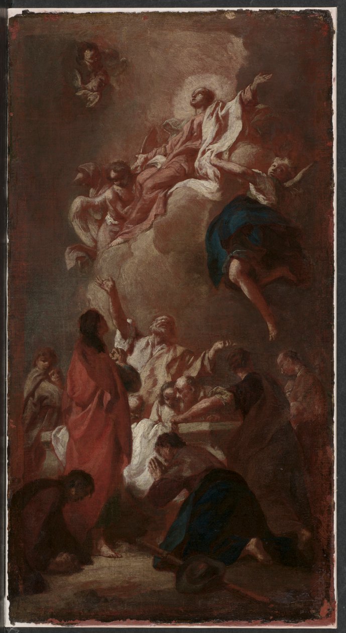 Sketch for The Assumption of the Virgin for St. James, Zbraslav, near Prague, c. 1744 by Giovanni Battista Piazzetta