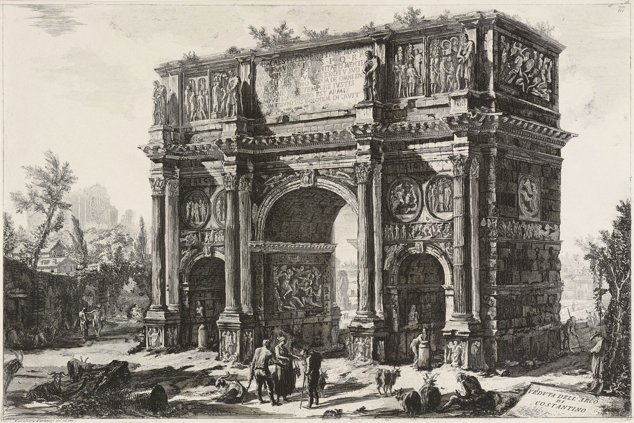 View of the Arch of Constantine by Giovanni Battista Piranesi