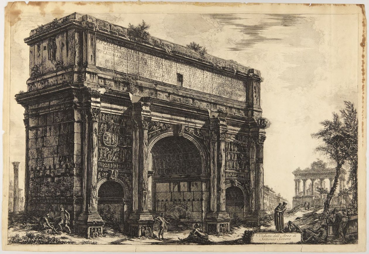 Arch of Septimius Severus by Giovanni Battista Piranesi