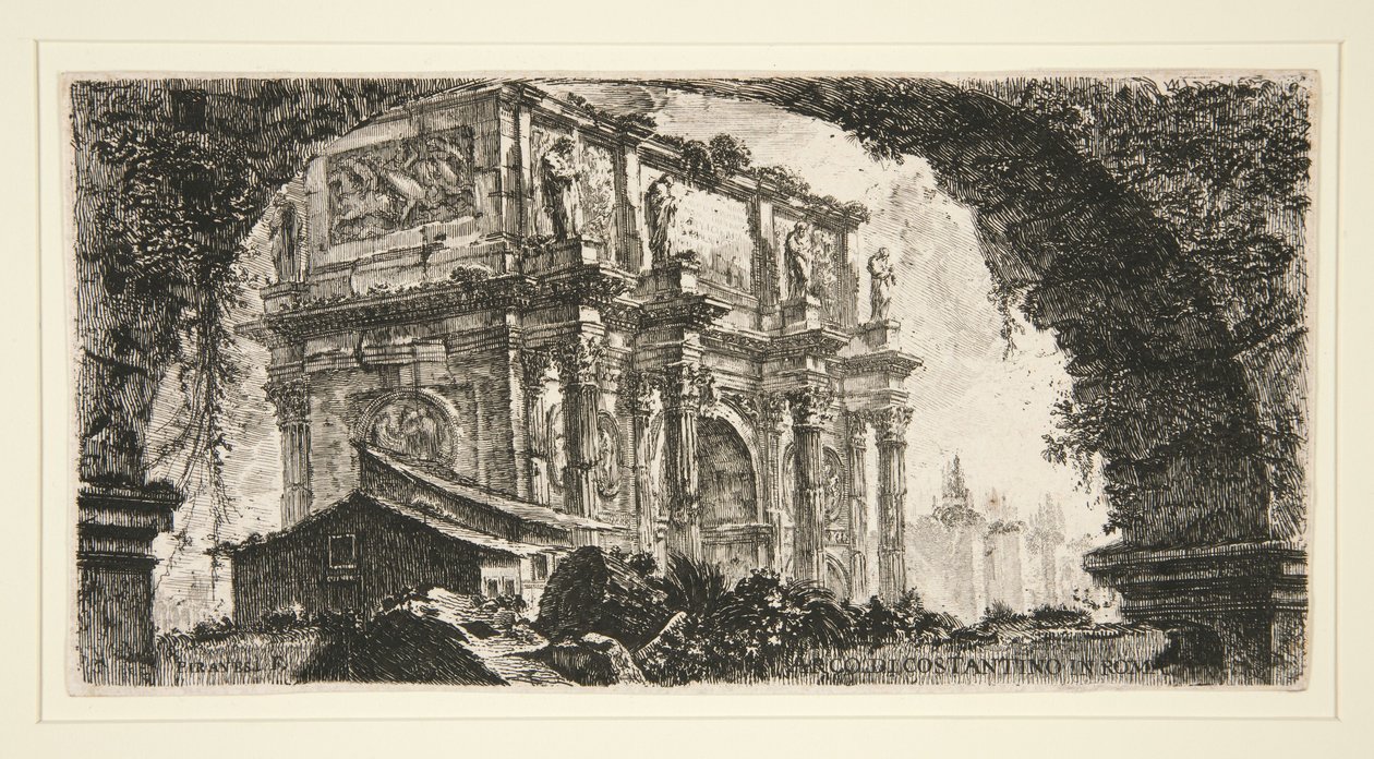 Arch of Constantine in Rome, from Some Views of Triumphal Arches and Other Monuments by Giovanni Battista Piranesi