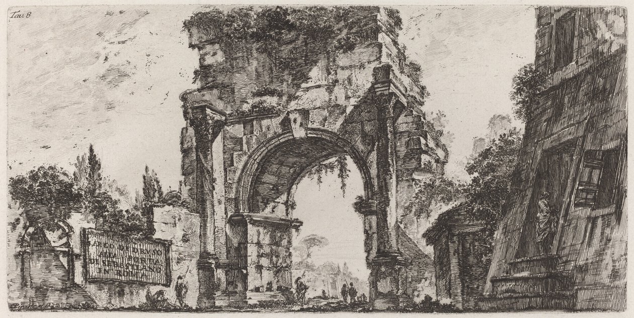 Arch of Drusus by Giovanni Battista Piranesi