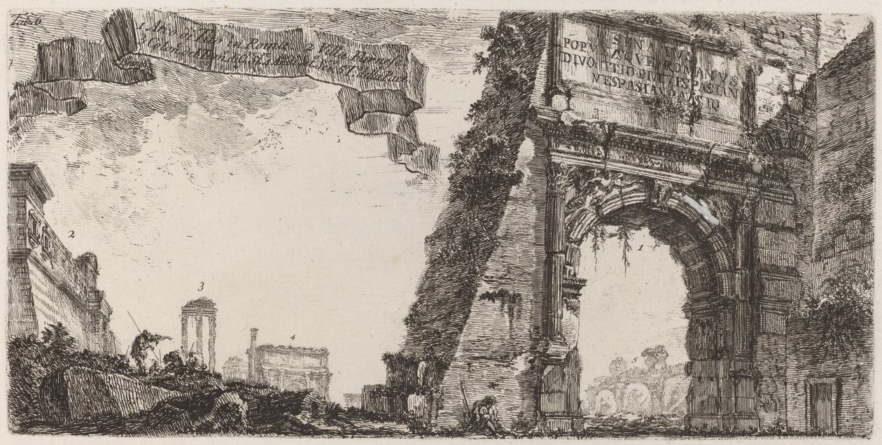 Arch of Titus by Giovanni Battista Piranesi
