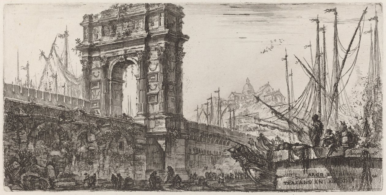 Arch of Trajan in Ancona by Giovanni Battista Piranesi