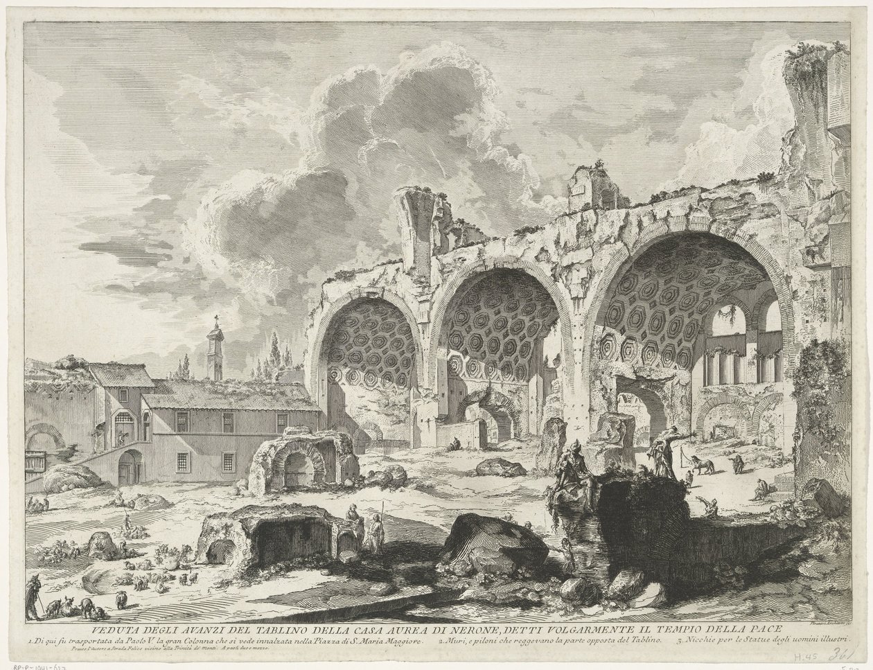 Basilica of Maxentius in Rome by Giovanni Battista Piranesi