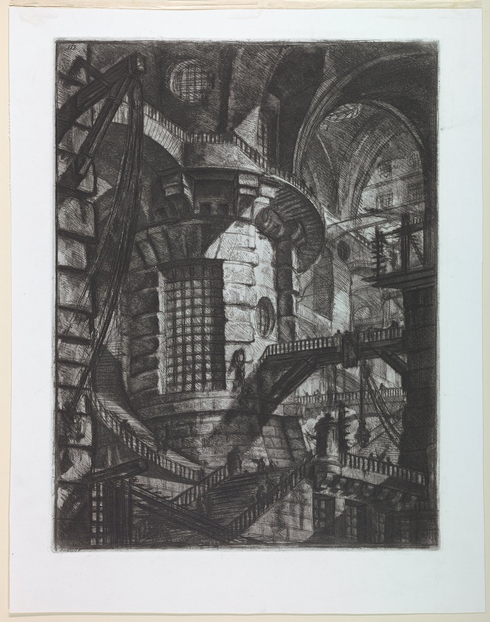 Carceri Series, Plate III by Giovanni Battista Piranesi
