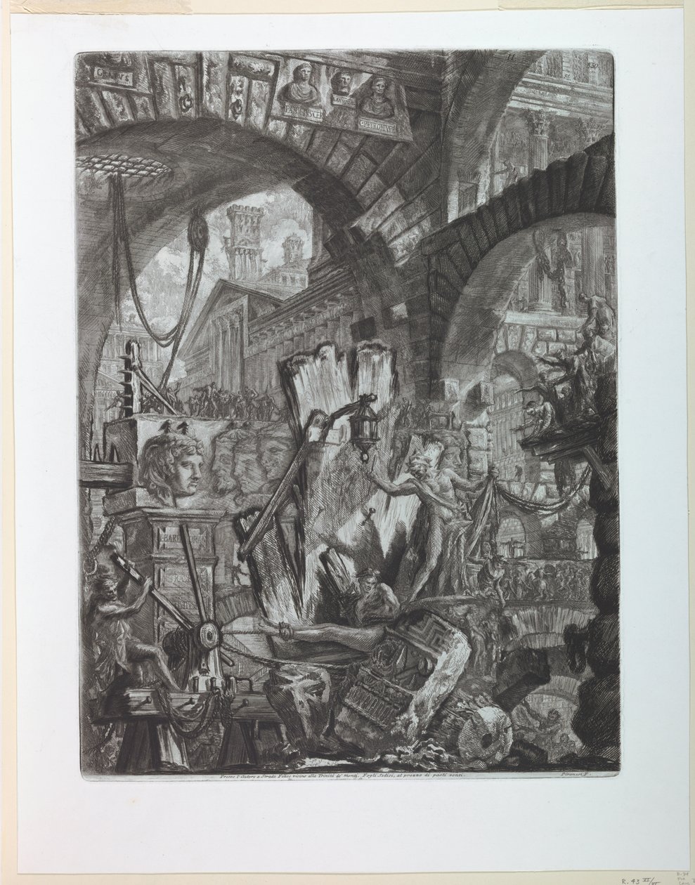 Carceri Series Plate II by Giovanni Battista Piranesi