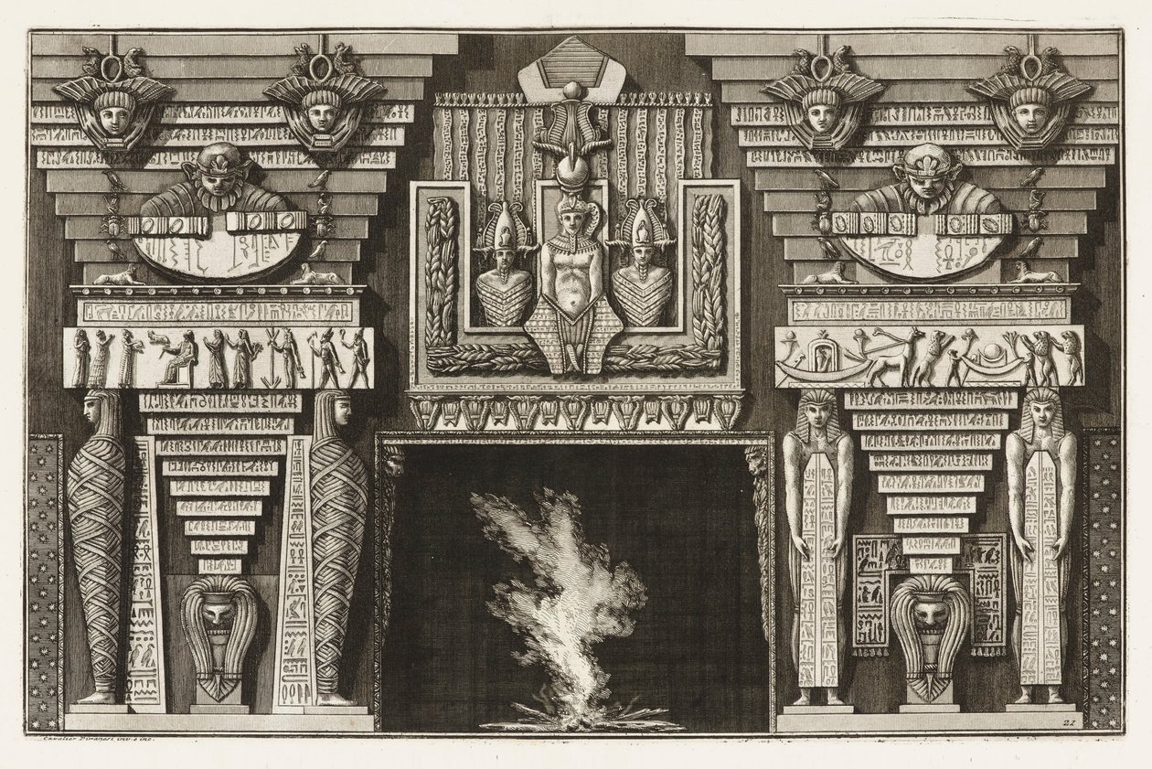 Etruscan Chimneypiece, from Diverse Maniere d
