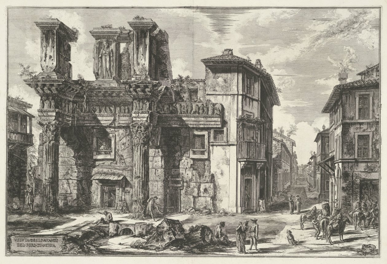 Forum of Nerva in Rome (Views of Rome) by Giovanni Battista Piranesi
