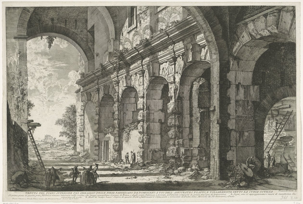 Foundation of the Santi Giovanni e Paolo in Rome (series title: Views of Rome) by Giovanni Battista Piranesi